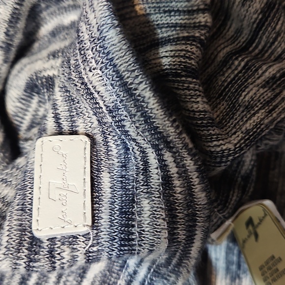 NWT 7 For All Mankind Gray Sequin Trim Dress - Picture 4 of 7